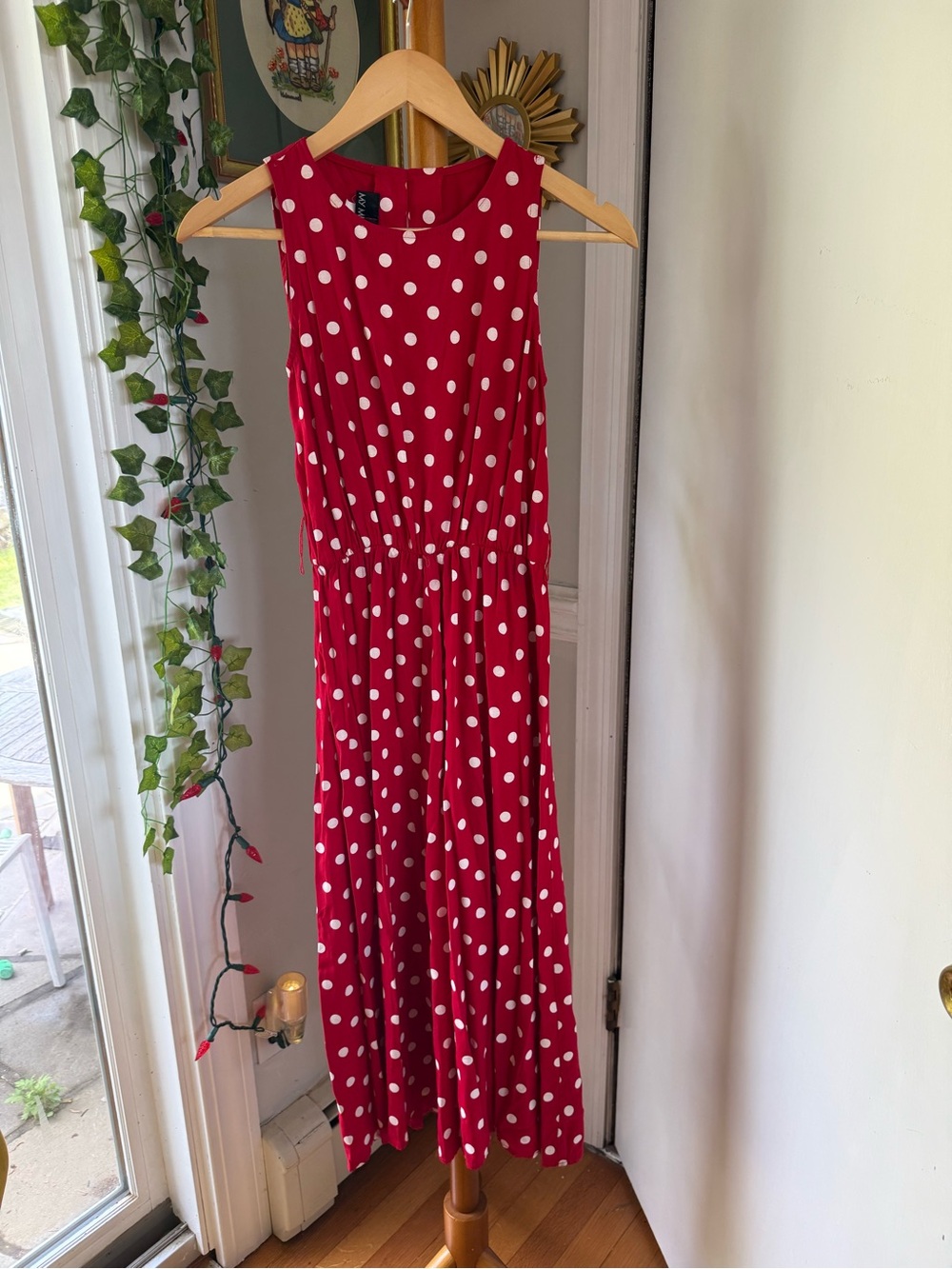 🔴⚪️My Michelle 80s Red Polka Dot Dress🔴⚪️